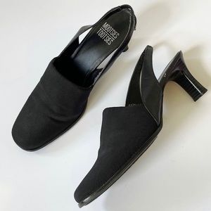 90s Vintage Minimalist Low Heel Mules